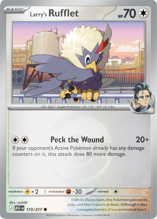 Larry's Rufflet (Poke Ball) (173/217) [Mega Evolution: Ascended Heroes]