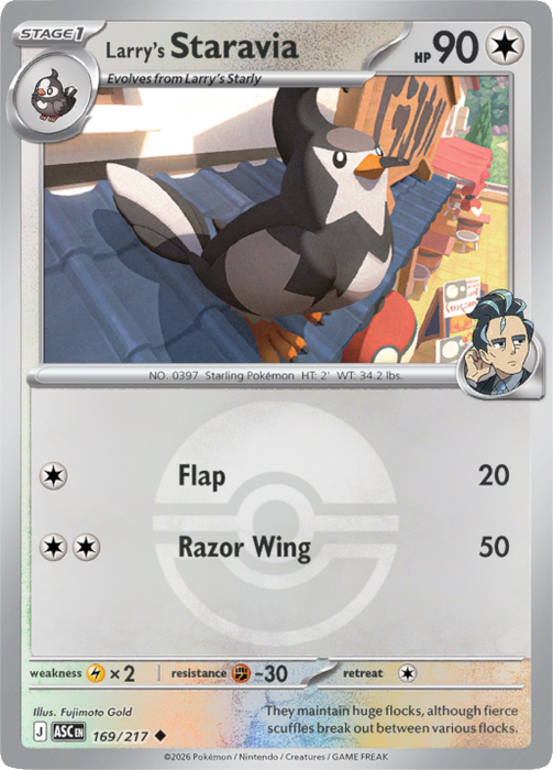 Larry's Staravia (Poke Ball) (169/217) [Mega Evolution: Ascended Heroes]