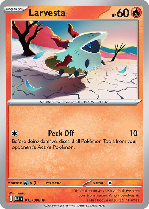 Larvesta (015/086) [Scarlet & Violet: Black Bolt] 