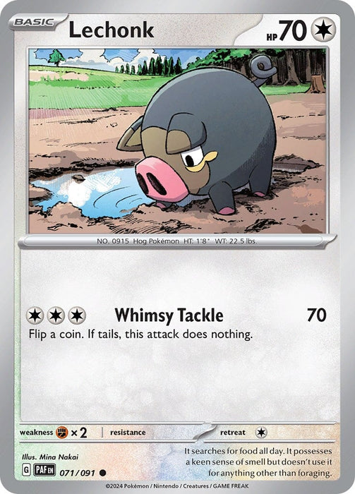 Lechonk (071/091) [Scarlet & Violet: Paldean Fates] 