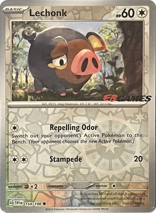 Lechonk (154/198) (EB Games Promo) [Scarlet & Violet: Base Set] 