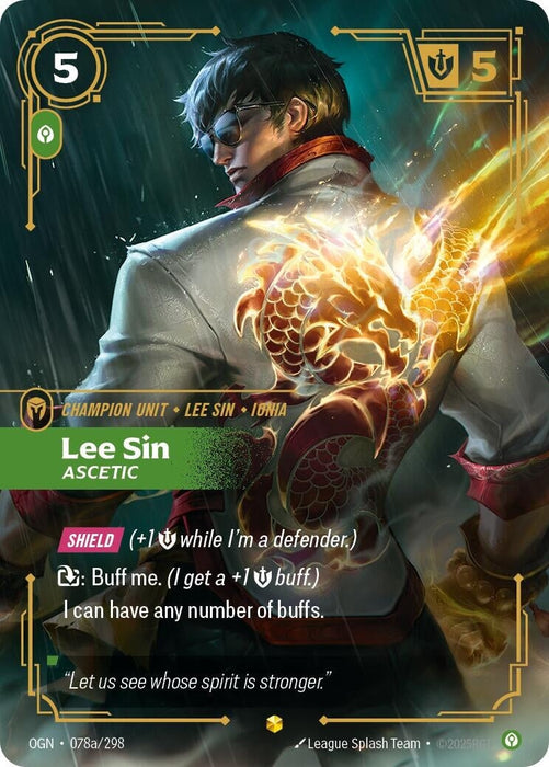 Lee Sin - Ascetic (Alternate Art) (078a/298) 