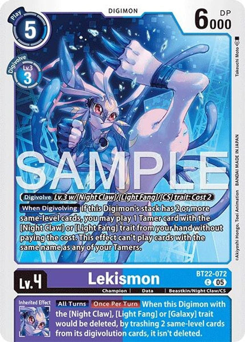 Lekismon (#BT22-072 C) (Cyber Eden) Near Mint 