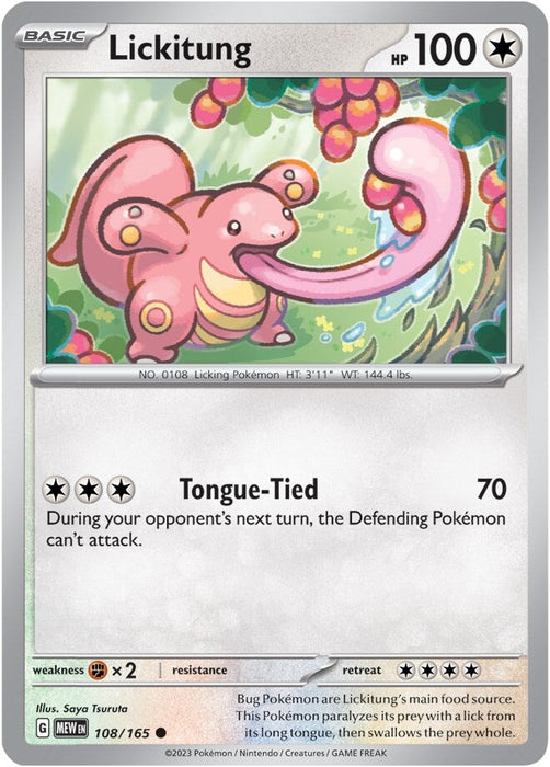 Lickitung (108/165) [Scarlet & Violet: 151] 