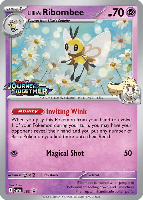 Lillie's Ribombee (183) [Scarlet & Violet: Black Star Promos] 