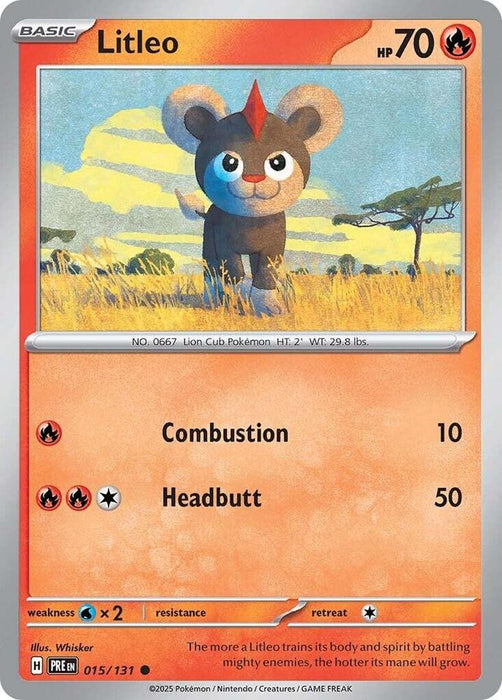 Litleo (015/131) [Scarlet & Violet: Prismatic Evolutions] 