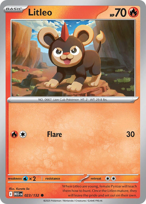 Litleo (023/132) [Mega Evolution: Base Set] 