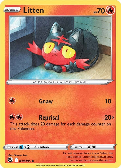 Litten (030/195) [Sword & Shield: Silver Tempest] 