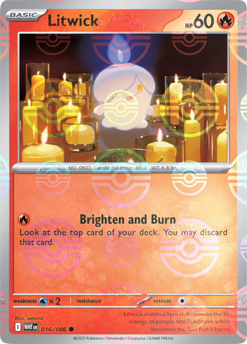 Litwick (016/086) (Poke Ball Pattern) [Scarlet & Violet: White Flare] 