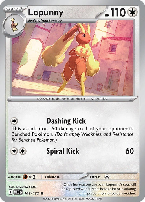 Lopunny (108/132) [Mega Evolution: Base Set] 