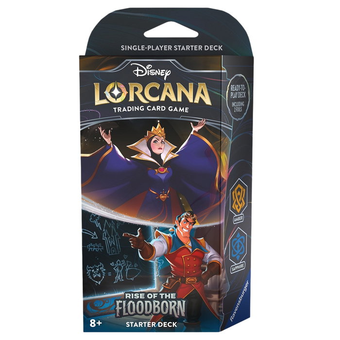 Lorcana: Rise of the Floodborn Starter Deck Amber and Sapphire 