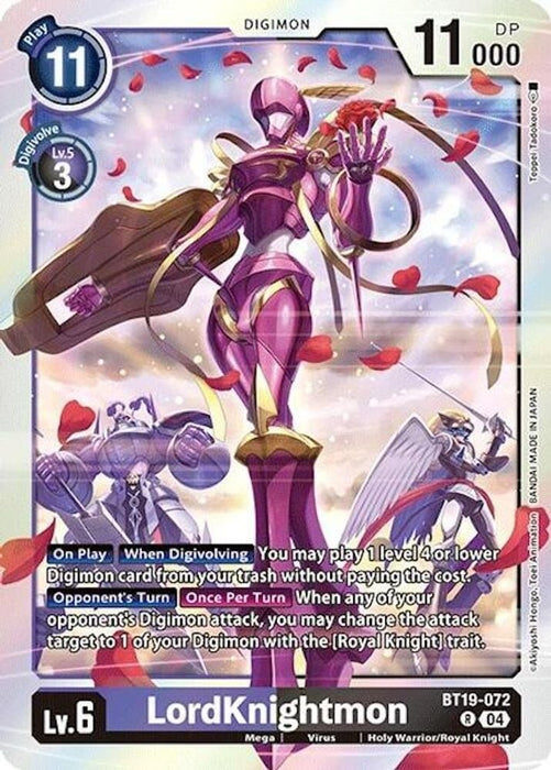 LordKnightmon (#BT19-072 R) (Release Special Booster 2.0) Near Mint Foil 