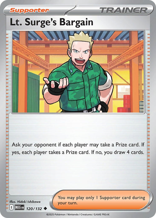 Lt. Surge's Bargain (120/132) [Mega Evolution: Base Set] 