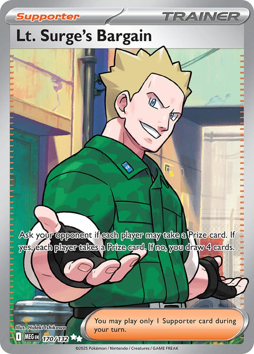 Lt. Surge's Bargain (170/132) [Mega Evolution: Base Set] 