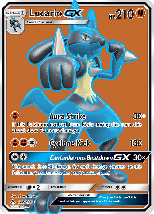 Lucario GX (Full Art) [SM - Forbidden Light] 