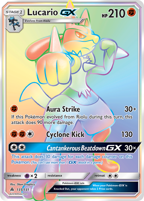 Lucario GX (Secret) [SM - Forbidden Light] 