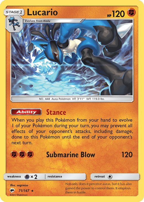 Lucario [SM - Burning Shadows] 