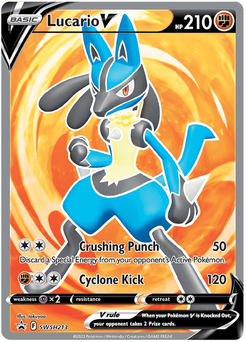 Lucario V (SWSH213) [Sword & Shield: Black Star Promos] 