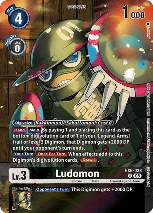 Ludomon (Versus Monsters Legend Pack 2025) (#EX6-038 U) (Versus Monsters) Near Mint Foil 