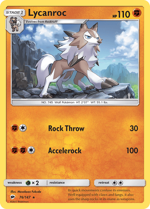 Lycanroc (76) [SM - Burning Shadows] 