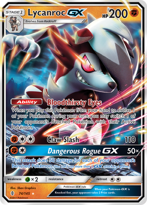 Lycanroc GX [SM - Guardians Rising] 