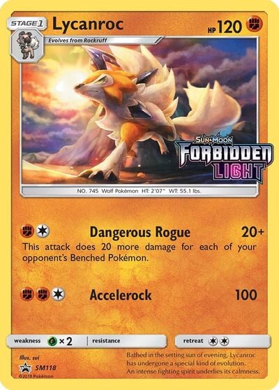 Lycanroc (SM118) (Prerelease Promo) [Sun & Moon: Black Star Promos] 