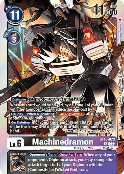 Machinedramon - BT18-073 (#BT18-073 R) (Release Special Booster 2.0) Near Mint Foil 