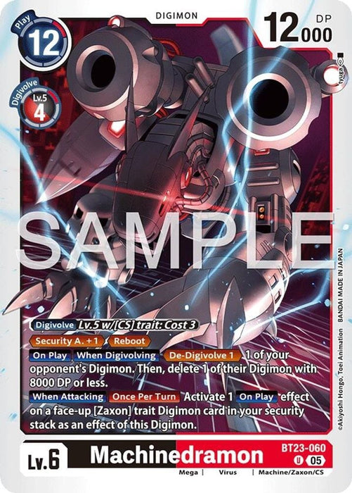 Machinedramon (#BT23-060 U) (Hackers' Slumber) Near Mint 