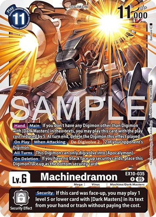 Machinedramon (#EX10-035 R) (Sinister Order) Near Mint Foil 
