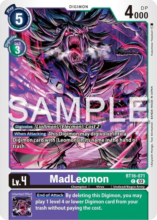 MadLeomon (#BT16-071 C) (Beginning Observer) Near Mint 