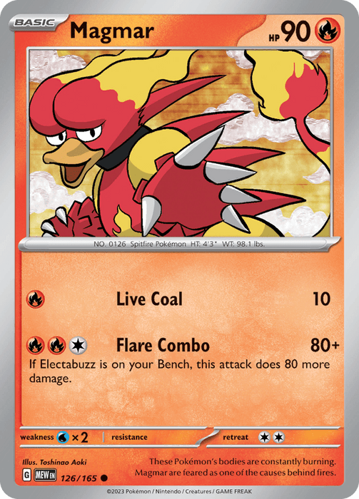 Magmar (126/165) [Scarlet & Violet: 151] 