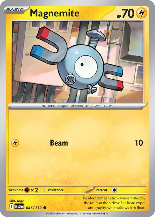 Magnemite (045/132) [Mega Evolution: Base Set] 