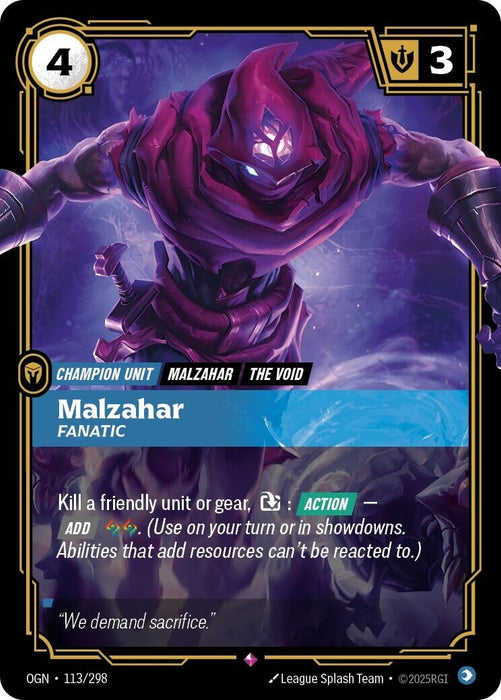 Malzahar - Fanatic (113/298) 