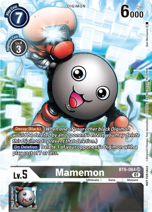 Mamemon (25th Special Memorial Pack) (#BT6-064 SR) (Double Diamond) Near Mint Foil 