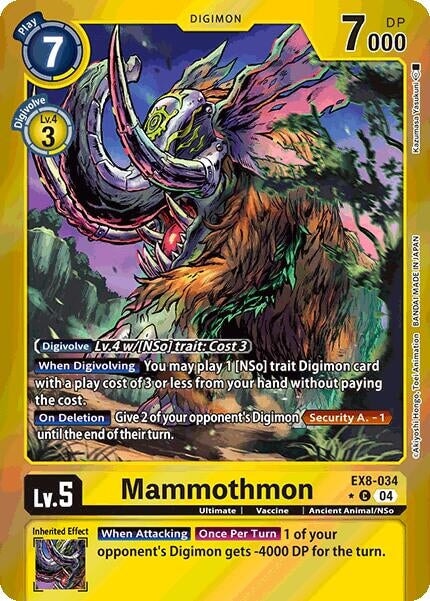 Mammothmon (Limited Foil) (EX8-034 C) 