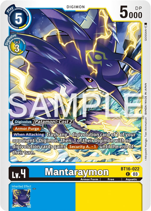 Mantaraymon (BT16-022 C) 