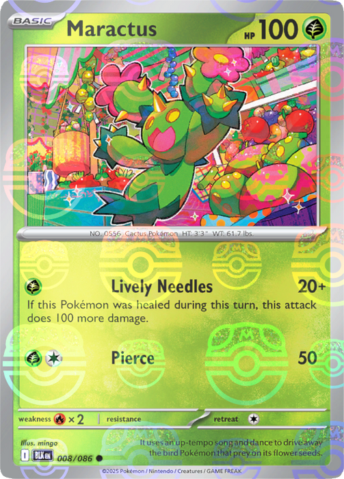 Maractus (008/086) (Master Ball Pattern) [Scarlet & Violet: Black Bolt] 