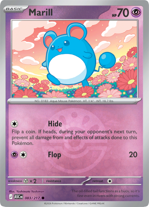Marill (Friend Ball) (083/217) [Mega Evolution: Ascended Heroes]