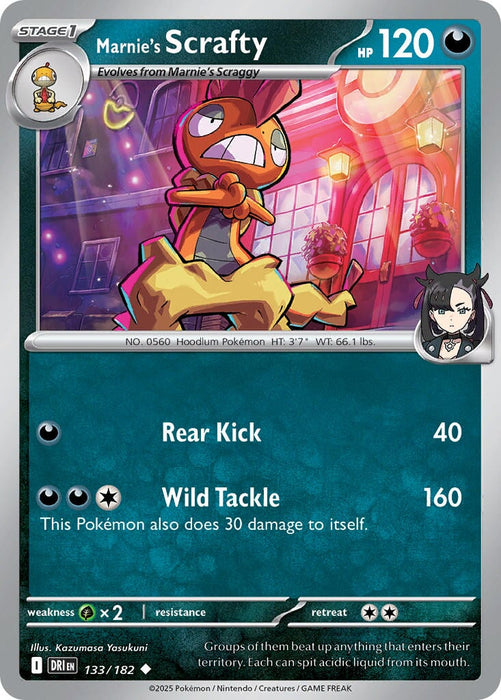 Marnie's Scrafty (133/182) [Scarlet & Violet: Destined Rivals] 