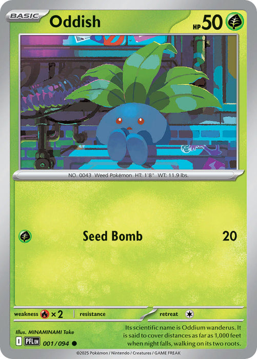 Oddish (001/094) [Mega Evolution: Phantasmal Flames]