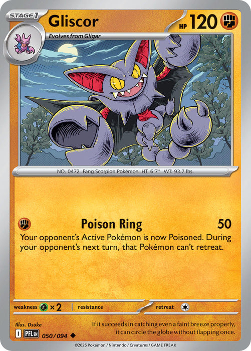 Gliscor (050/094) [Mega Evolution: Phantasmal Flames]