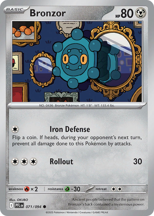 Bronzor (071/094) [Mega Evolution: Phantasmal Flames]