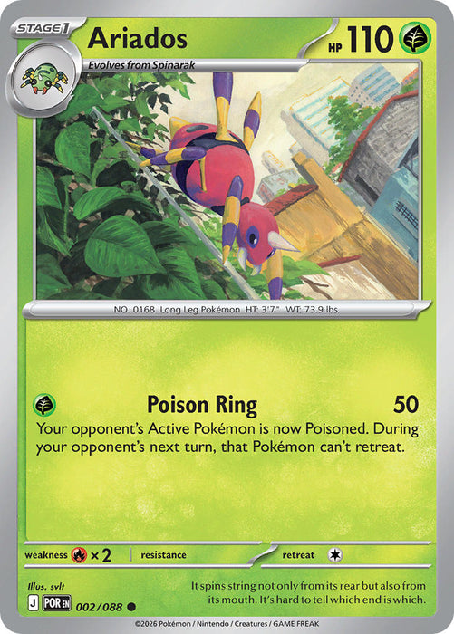 Ariados (002/088) [Mega Evolution: Perfect Order]