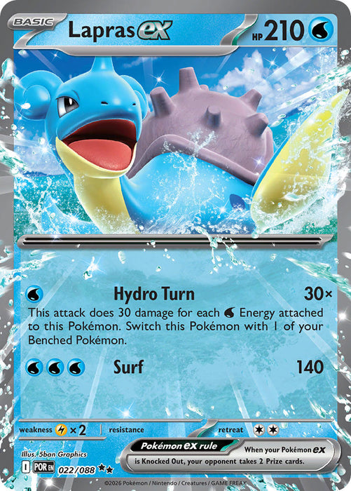 Lapras ex (022/088) [Mega Evolution: Perfect Order]