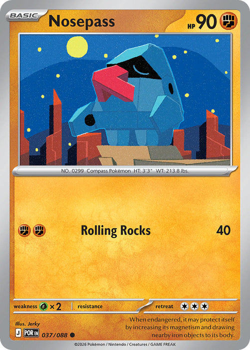 Nosepass (037/088) [Mega Evolution: Perfect Order]
