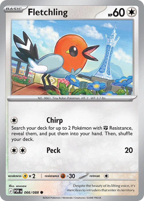 Fletchling (066/088) [Mega Evolution: Perfect Order]