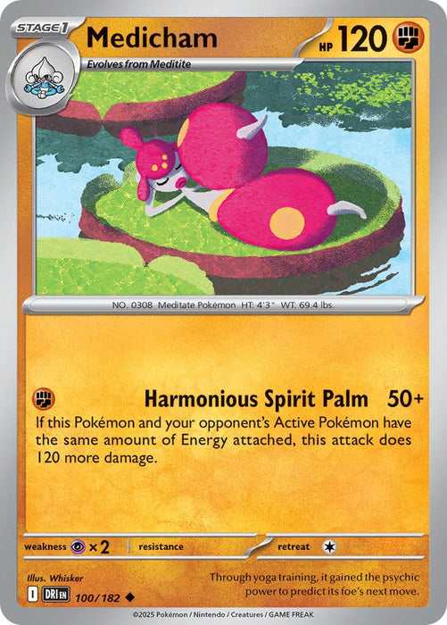 Medicham (100/182) [Scarlet & Violet: Destined Rivals] 