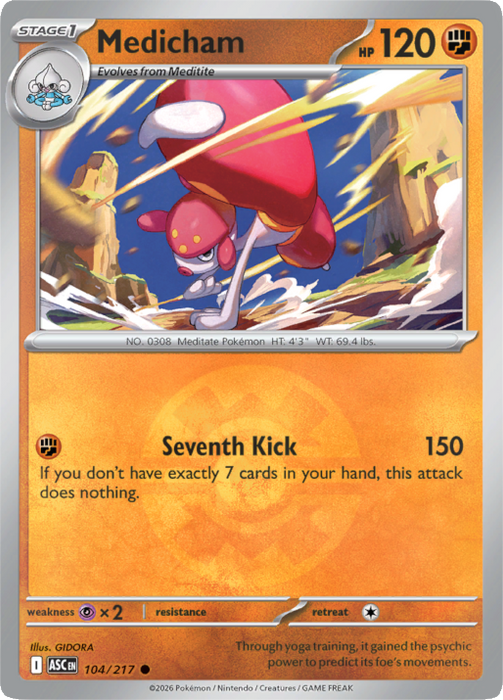 Medicham (Quick Ball) (104/217) [Mega Evolution: Ascended Heroes]