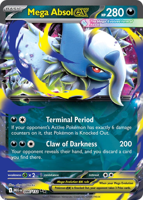 Mega Absol ex (086/132) [Mega Evolution: Base Set] 