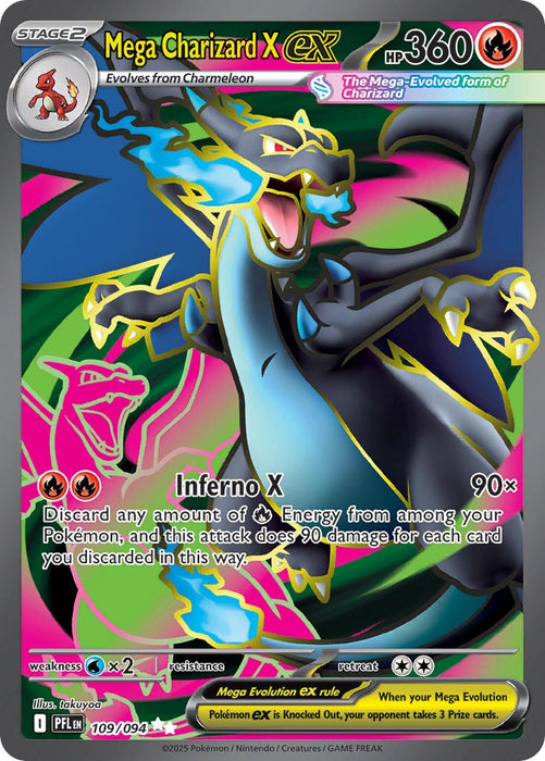 Mega Charizard X ex (109/094) [Mega Evolution: Phantasmal Flames] 